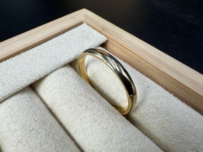 10k 3mm Yellow Gold Wedding Band Size 10