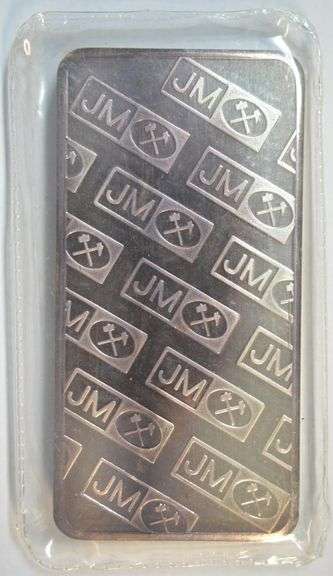 State-of-the Art Johnson Matthey 10 Troy Oz pure .999 Silver Bar. Unique Serial Number