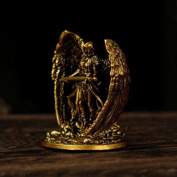 Vintage-Style Solid Brass Archangel
