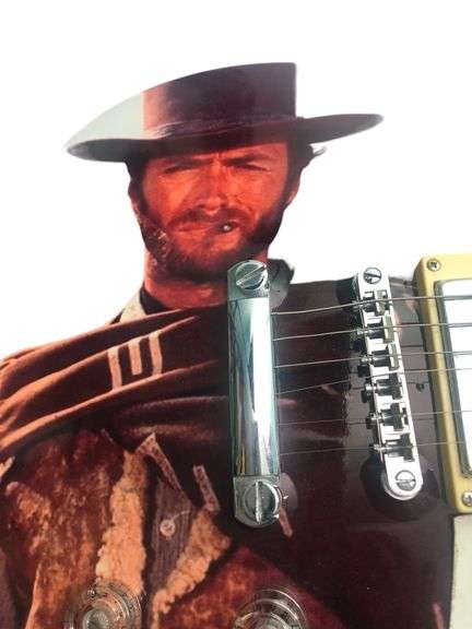 Clint Eastwood Autographed 1/1 The Good The Bad The Ugly Custom Guitar ACOA