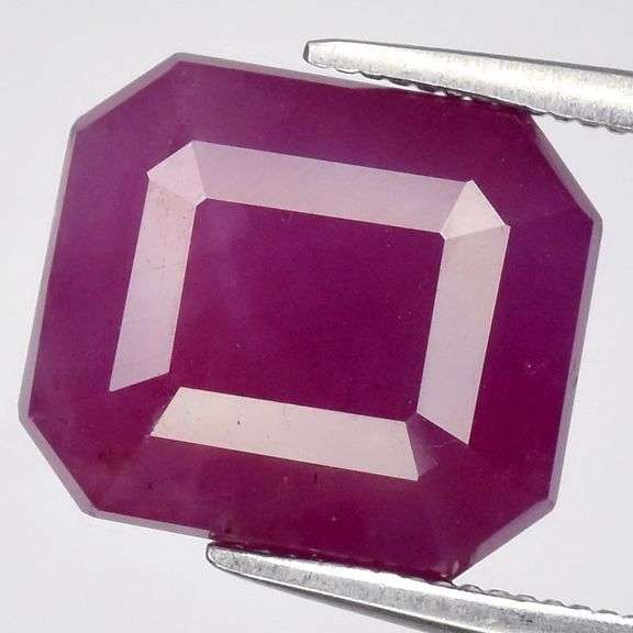 UNTREATED! REAL! 6.65ct violet red Winza Ruby