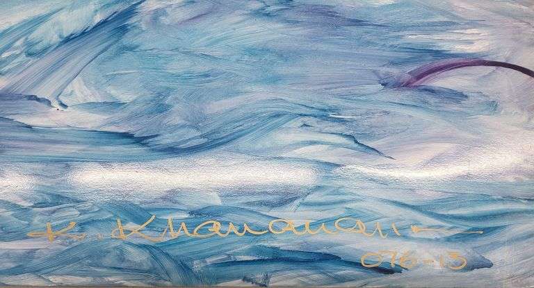 Investment! Very collectable and rare  Khavarani Masterpiece Unveiled – Signed Abstract Romanticism 