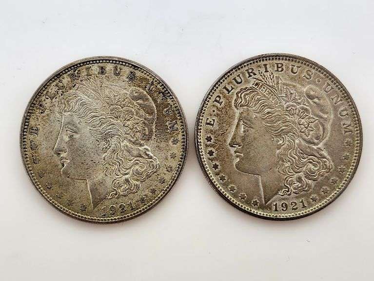 1921 P&D Morgan Silver Dollars