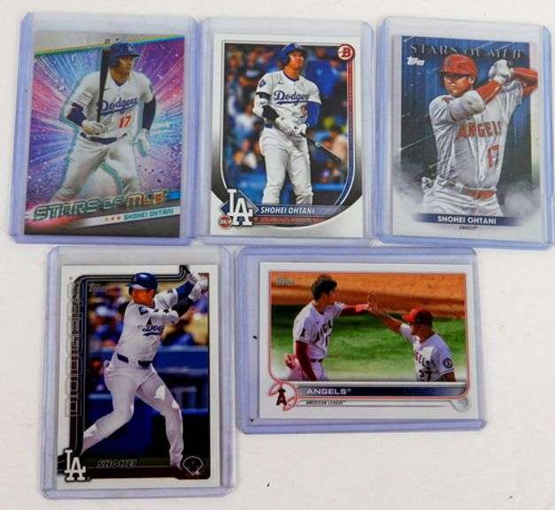 5 Shohei Ohtani Baseball Cards