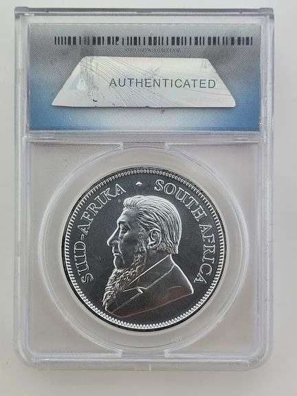 2019 1 Oz. Silver Krugerrand, ANACS MS70
