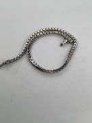 CERTIFIED 14K WHITE GOLD DIAMOND TENNIS BRACELET