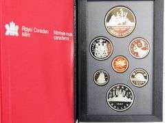 1987 Canadian Proof Set with Silver & Nickel Dollars