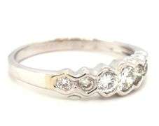 14kt White gold 0.50ctw diamond band