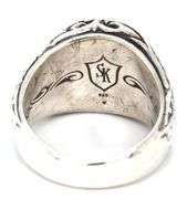 Soul Fetish black sapphire cross ring