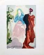 Collectible Original Color Engraving by Salvador Dali from The Divine Comedy
