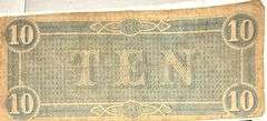 $10 Feb 17 1864 Series CSA Note.