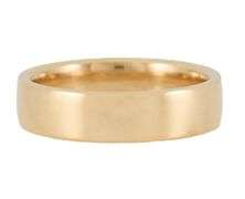 Gents Polished 6.0MM Wedding Band Ring in 18K