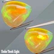 Full body flashing! Vibrant color! 8.04ct semi-black Opal!