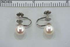 Vintage 14k Screwback Pearl Earrings