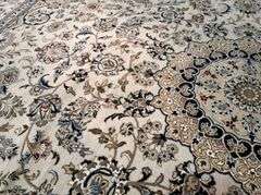 FINE SILK & WOOL KASHAN RUG 9x12