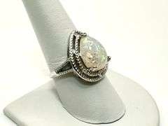 4.5 Ct Simulated Color Play Welo Opal Ring