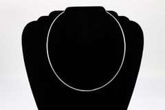 Sterling Silver Round Omega Snake Chain 2.2mm Solid 925 Italy New Necklace 18"