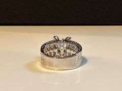 Beautiful14 Kt. White Gold Plated Simulated Diamond Ring