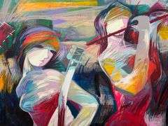 Vibrant Color-Driven Original on Canvas by Jessica Palacios Jessica Palacios Sientelo