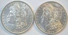 Very flashy 1883-O & 1898-P Morgan Silver Dollars