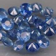 Diamond cut! 2.01ct top blue sapphire set! Heated only!