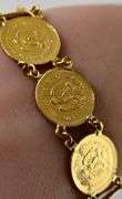 Valuable 21.6K Mexican 2.5 Peso  Coin Bracelet