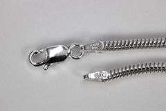 Sterling Silver Snake Chain 2.3mm Solid 925 New Brazilian Bracelet 9"