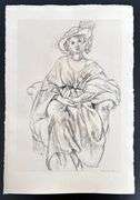 Very rare Henri Matisse etching signed in the plate, C.1920, from the series of Cinquante Dessins