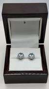 Very Fine Aquamarine & Diamond Earrings in 14kt White Gold | 2Cttw