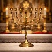 Solid Brass Menorah