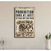 End at Last Prohibition 1933 Newspaper-Style Poster