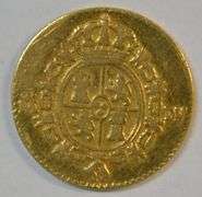 Scarce 1787 Spanish Colonial ½ Escudo Gold Piece. Nice