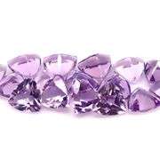 Glittering! 10.95ct high fire trillian cut Amethyst set!