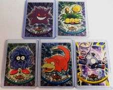 5 Pokémon Trade Cards by Topps