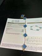 CERTIFIED BRAND NEW 18K YELLOW GOLD CLOVER LEAF BRACELET