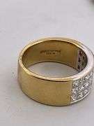 Certified Ladies 18k Gold And Diamond  Band