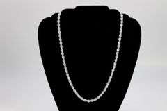 Sterling Silver Hollow Spiral Rope Chain 6mm Pure 925 Italy New Men's Wide Necklace 24"