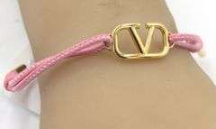 NWT Valentino Pink leather bracelet