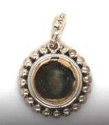 Lagos Initial K charm in 925 sterling silver