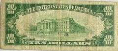 $10 Bank of America San Francisco National Currency 1929 Brown Seal Note
