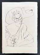 Very rare Henri Matisse etching signed in the plate, C.1920, from the series of Cinquante Dessins