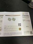 CERTIFIED BRAND NEW 14K YELLOW GOLD DIAMOND STUD EARRINGS