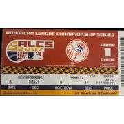 2007 New York Yankees ALCS Game 1 Unused Ticket Stub