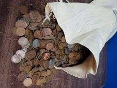 Full Bag of 5000 Oldtime 'Wheat-Back' Lincoln Cents. 1920's to 1950's