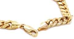 10kt Yellow gold Hollow curb link bracelet