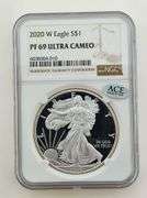 2020-W Proof Silver Eagle, NGC PF69 Ultra Cameo