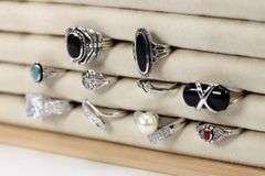 Sterling Silver Curated Ring Assortment Various Sizes & Styles (10 Ring Lot)