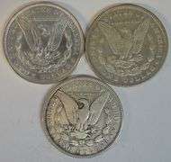 1886, 1888, & 1892-O Morgan Silver Dollars