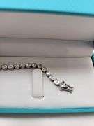 Very rare natural Mine Cut Diamond Bracelet in silver