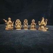 Rare Collection of Hindu Deities in Brass